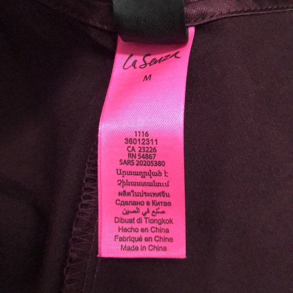 La Senza Dark Purple Negligée Size Medium - Picture 9 of 9